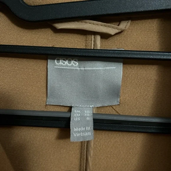 ASOS Tan Trench Coat Classic Style - Picture 3 of 5